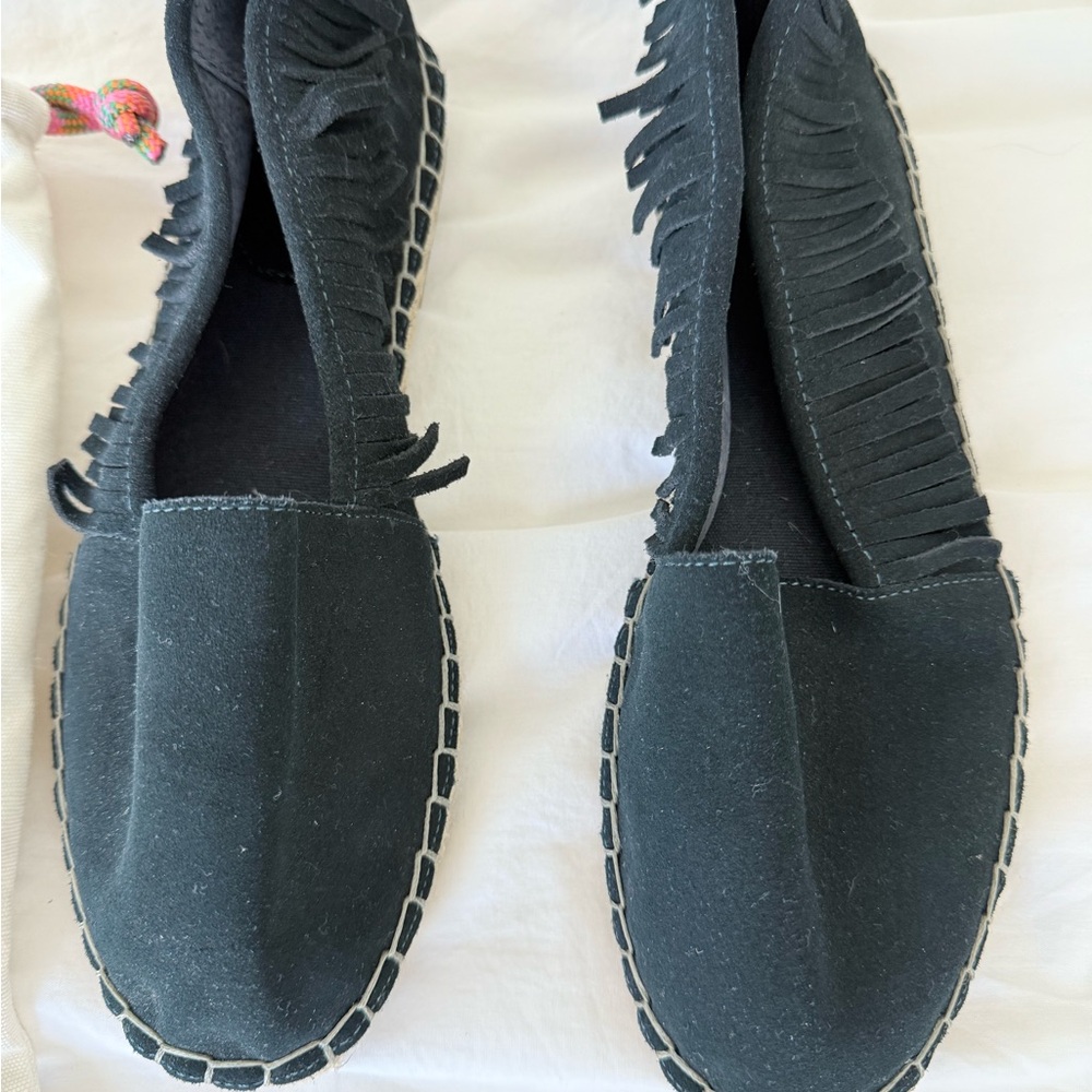 Scotch & Soda Fringed Navy Women's Loafers
